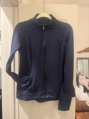 all in motion Navy Full-Zip Utility Jacket